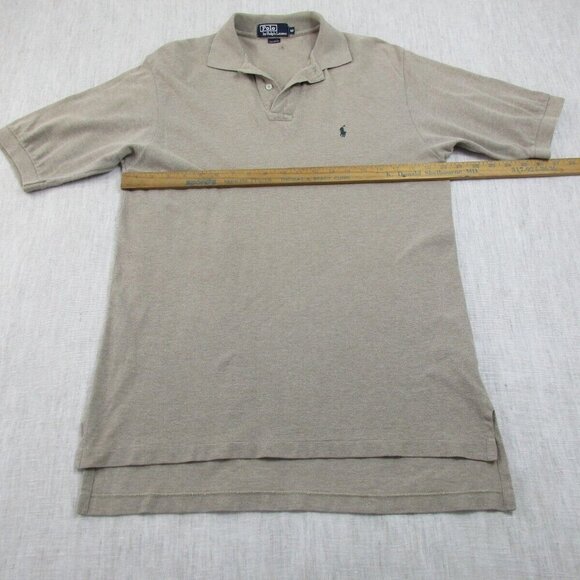 Polo Ralph Lauren Polo Shirt Mens M Olive Green Golf Performance High Low Slit‎ - Picture 7 of 9